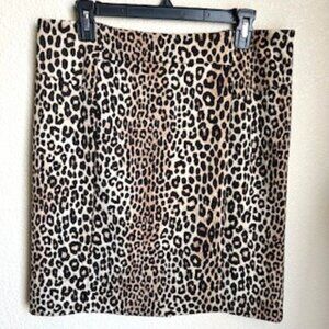 Michael Kors Classic Cheetah Print Pencil Skirt